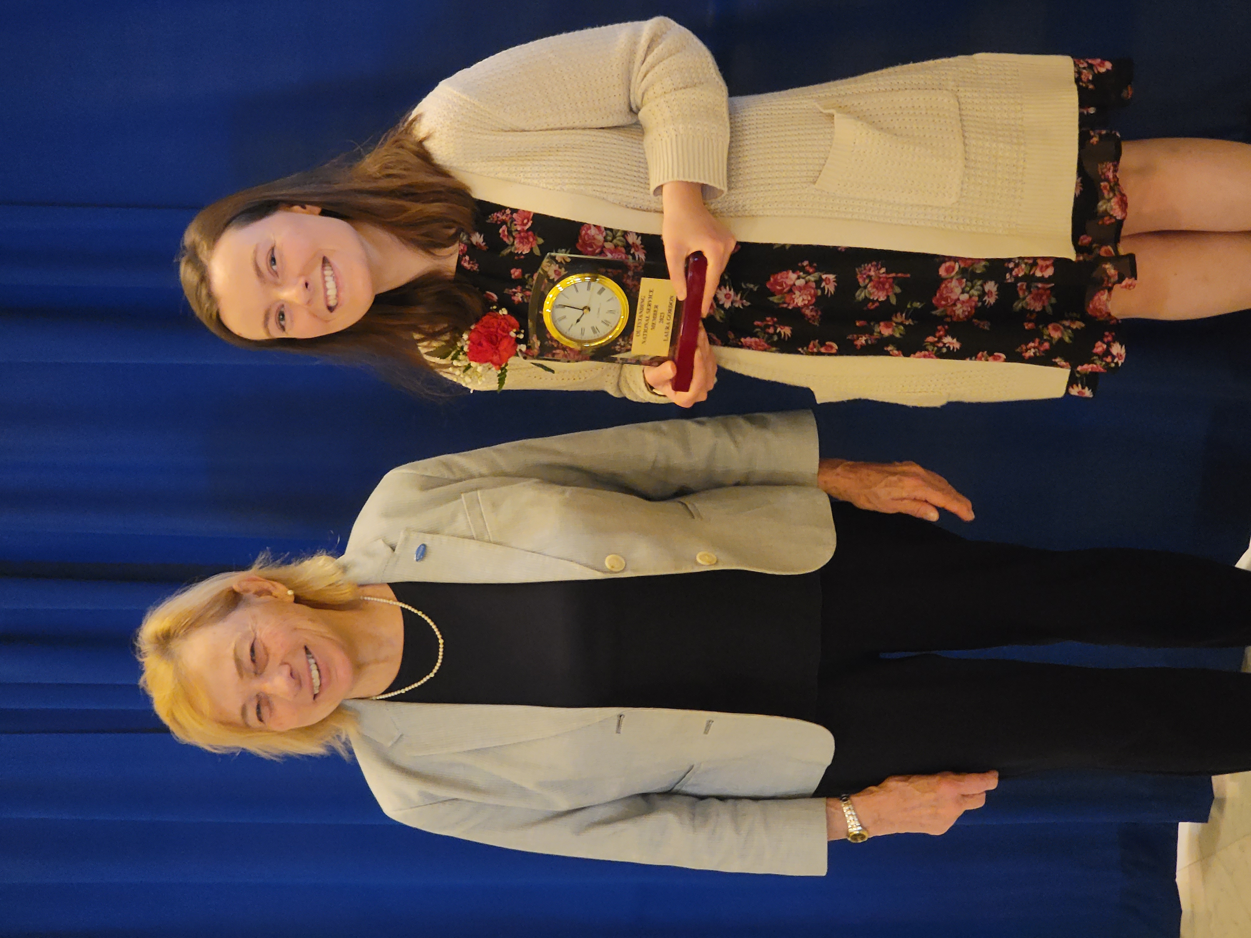 Portrait of Laura Gordon and Maine Governor Janet Mills