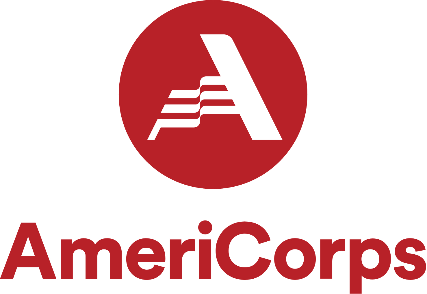 Red stylized letter A over the word AmeriCorps
