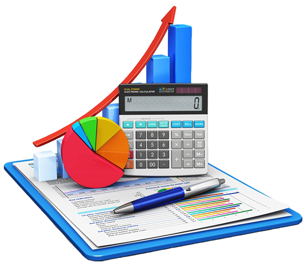 data tools including graph, pie chart, calculator