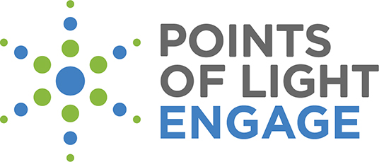 points of light name and logo with word engage